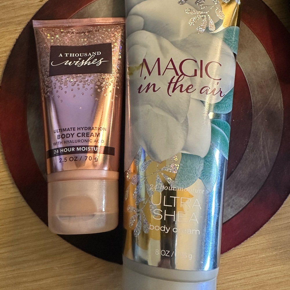 Bath & Body Works Body Cream Set - Pink and Silver